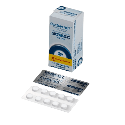 Carditan HCT 20/12,5 mg comprimidos recubiertos