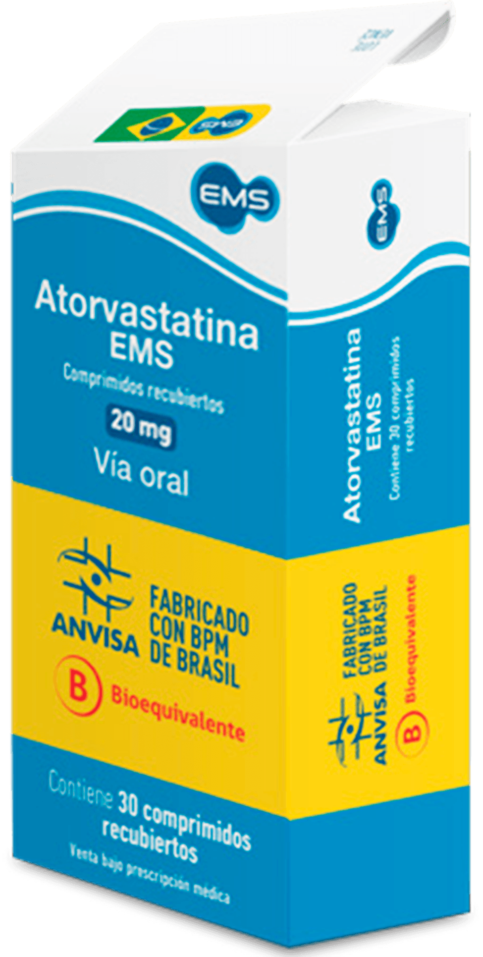 Atorvastatina EMS 20 mg comprimidos recubiertos