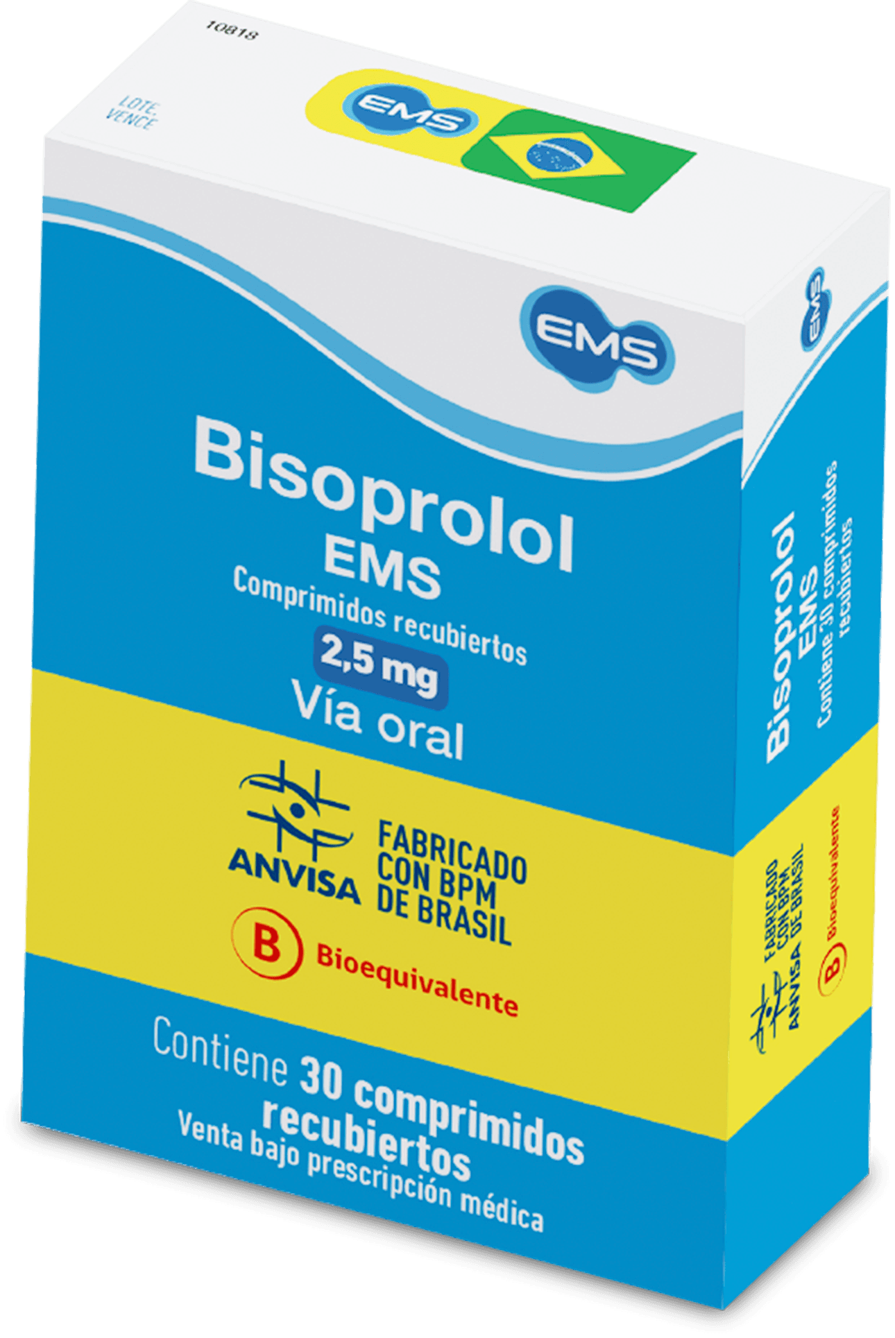 Bisoprolol EMS 2.5 mg comprimidos recubiertos