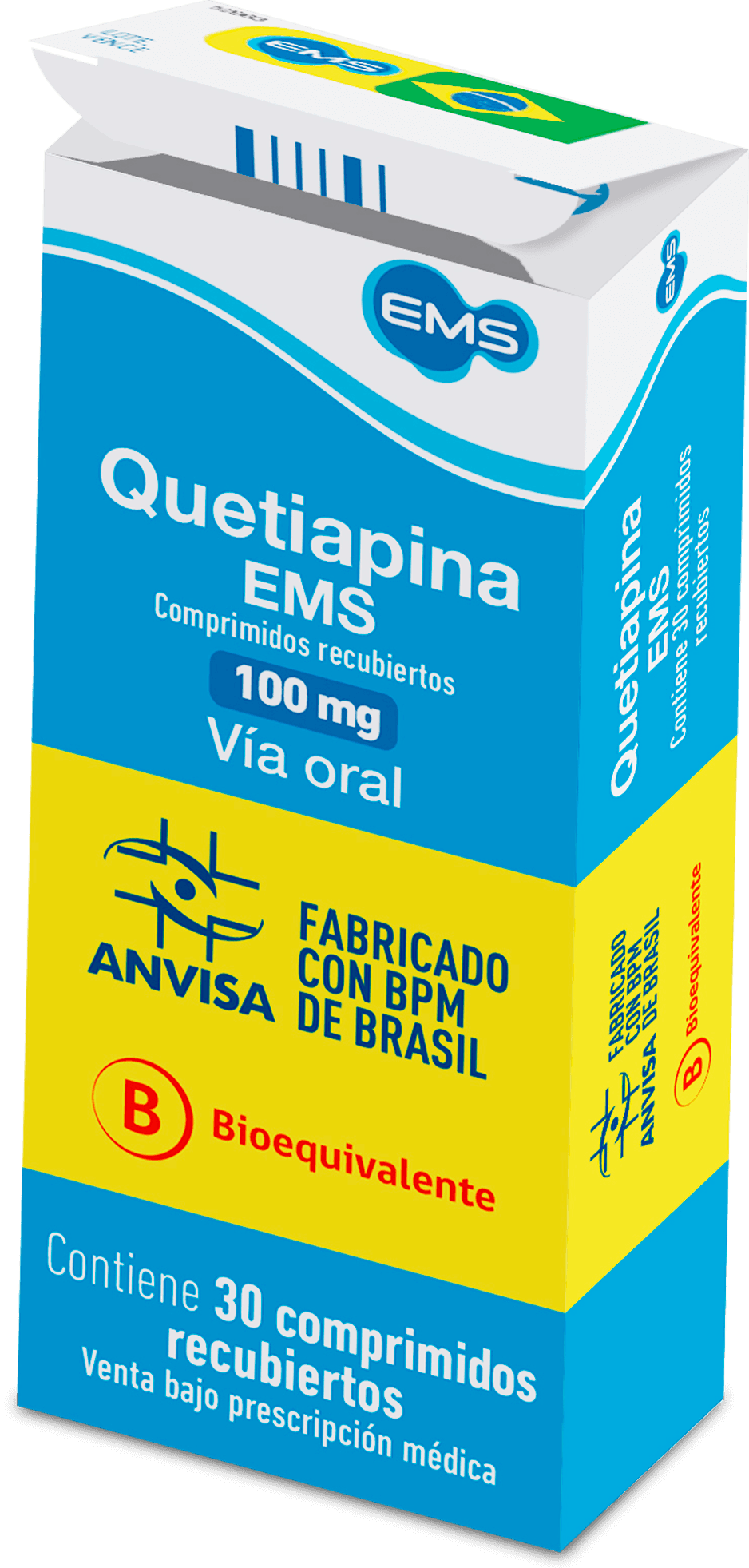 Quetiapina EMS 100 mg comprimidos recubiertos